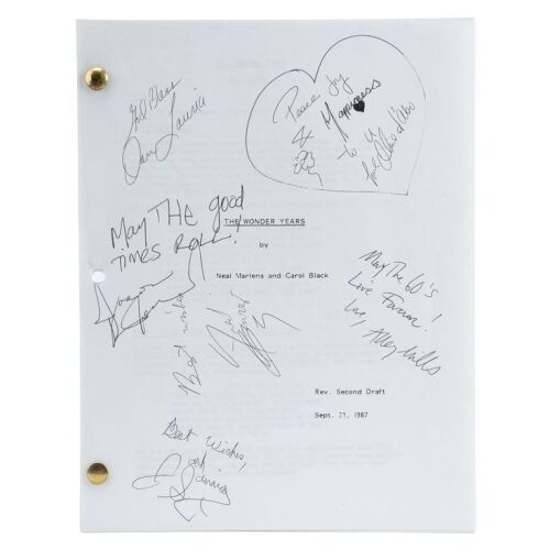 2282. Cast-Autographed Bound Second Draft Production Script ### THE WONDER YEARS (1988-1993)
