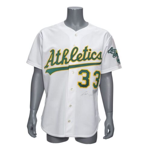 2287. Planet Hollywood Collection: Jose Canseco-Autographed Game-Worn 1990 Oakland Athletics Home Jersey ### SPORTS MEMORABILIA
