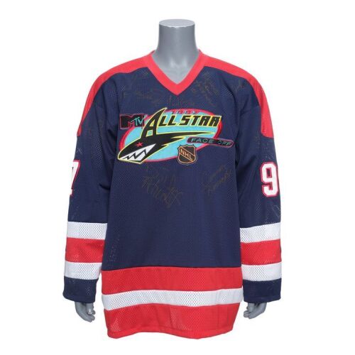 2308. Planet Hollywood Collection: Autographed MTV All Star Face Off Hockey Jersey ### MTV