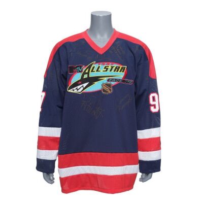 2308. Planet Hollywood Collection: Autographed MTV All Star Face Off Hockey Jersey ### MTV