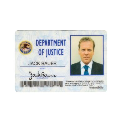 437. Jack Bauer's (Kiefer Sutherland) Department of Justice ID ### 24 (T.V. SERIES, 2001 - 2010)