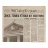 474. "Clock Tower Struck By Lightning" Hill Valley Telegraph Newspaper Cover 30th Anniversary Replica ### BACK TO THE FUTURE (1985)
