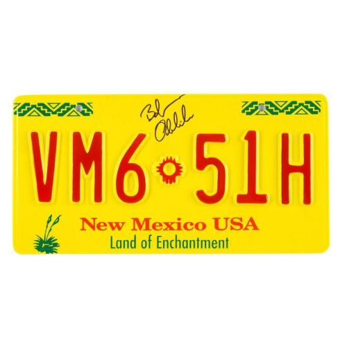 520. Bob Odenkirk-Autographed Jimmy McGill's Production-Made Suzuki Esteem License Plate ### BETTER CALL SAUL (T.V. SERIES, 2015 - 2022)
