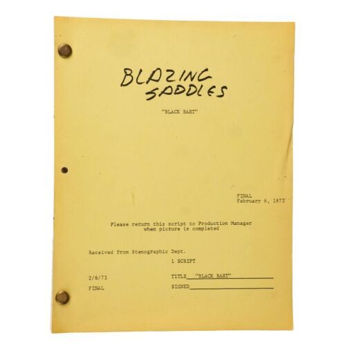 536. Bound Final Production Script ### BLAZING SADDLES (1974)