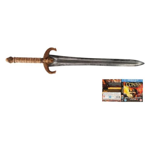 591. Jason Momoa-Autographed Conan's Sword with Ron Perlman-Autographed Blu-Ray Cover ### CONAN THE BARBARIAN (2011)