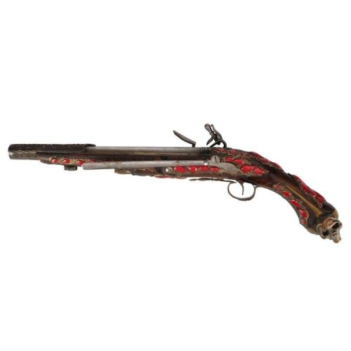 606. Planet Hollywood Collection: Dawg&rsquo;s (Frank Langella) Heavy Dragoon Flintlock Pistol ### CUTTHROAT ISLAND (1995)