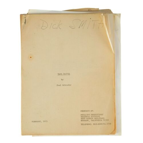 673. Dick Smith Collection: Smith's Personal Hand-Marked Stapled Script ### TAXI DRIVER (1976)