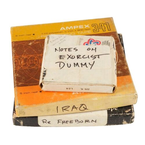712. Dick Smith Collection: Set of Three Audio Note Tape Recordings ### DICK SMITH
