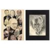 722. Dick Smith Collection: Smith's Personal Hand-Drawn Michael Fontaine "Father Lankester Merrin" and Bill "Billy" Hunt "Dick Smith Portrait" Student Artworks ### DICK SMITH