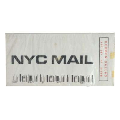 733. Planet Hollywood Collection: Korben Dallas' (Bruce Willis) NYC Mail Envelope ### THE FIFTH ELEMENT (1997)