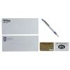 735. Tyler Durden's (Brad Pitt) Credit Card, Paper Street Soap Co. Business Card, and Fight Club Envelope with The Narrator's (Edward Norton) Federated Motor Corporation Envelope and Pen ### FIGHT CLUB (1999)