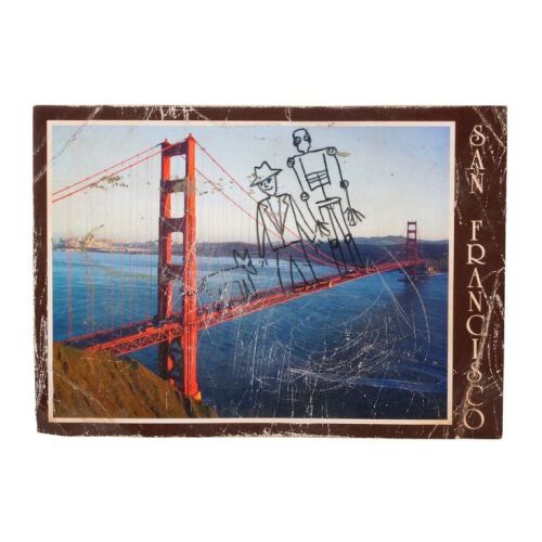739. Finch Weinberg's (Tom Hanks) Distressed Golden Gate Bridge Postcard with Jeff's (Caleb Landry Jones) Doodle ### FINCH (2021)