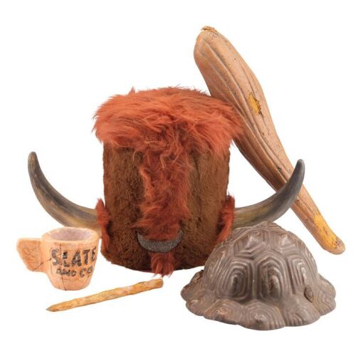 750. Bamm-Bamm Rubble's (Hlynur Sigurdsson/Marino Sigurdsson) Club with Poohbah Helmet and Slate and Co. Accessories ### THE FLINTSTONES (1994)