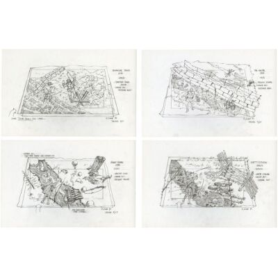 758. Set of Four Hand-Drawn Martin A. Kline Taylor Family War Concept Sketches ### FORREST GUMP (1994)