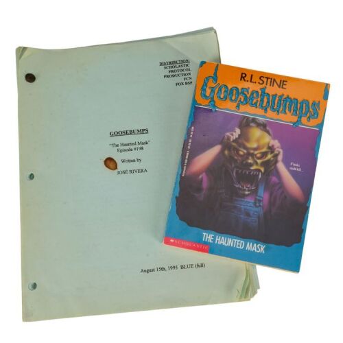 811. Kathryn Long Collection: Kathryn Long's Personal Bound "The Haunted Mask" Script with R.L. Stine-Autographed "The Haunted Mask" Book ### GOOSEBUMPS (T.V. SERIES, 1995 - 1998)