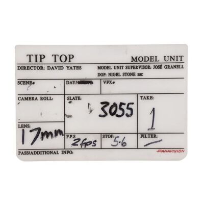 839. Model Unit Clapperboard Slate ### HARRY POTTER AND THE ORDER OF THE PHOENIX (2007)