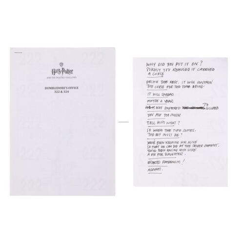 840. Alan Rickman's Personal Hand-Annotated Script Pages ### HARRY POTTER AND THE DEATHLY HALLOWS: PART 2 (2011)