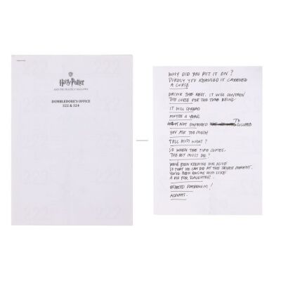 840. Alan Rickman's Personal Hand-Annotated Script Pages ### HARRY POTTER AND THE DEATHLY HALLOWS: PART 2 (2011)