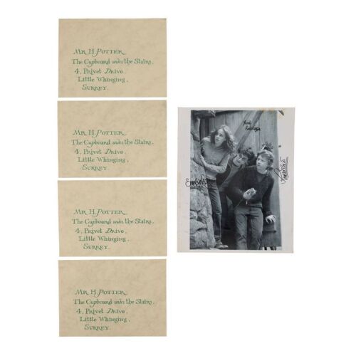 843. Set of Four Hogwarts Acceptance Envelopes with Printed Radcliffe, Watson and Grint-Autographed Photo ### HARRY POTTER SERIES (2001 - 2011)