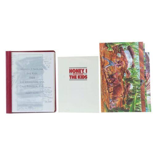 852. Pair of Hand-Drawn Martin A. Kline Storyboards with Bound Storyboard Prints, Credit Booklet, and Four Concept Art Prints ### HONEY, I SHRUNK THE KIDS (1989)