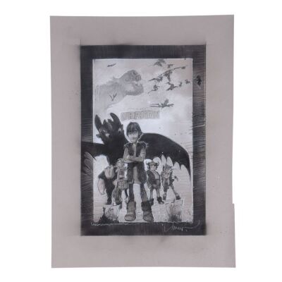 862. Drew Struzan Hand-Drawn And Signed Poster Composition ### HOW TO TRAIN YOUR DRAGON (2010)