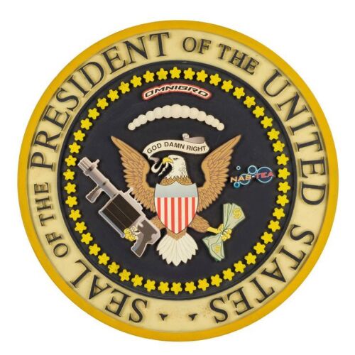 863. President Dwayne Elizondo Mountain Dew Herbert Camacho's (Terry Crews) House of Representin' Presidential Podium Seal ### IDIOCRACY (2006)