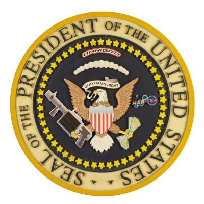 863. President Dwayne Elizondo Mountain Dew Herbert Camacho's (Terry Crews) House of Representin' Presidential Podium Seal ### IDIOCRACY (2006)