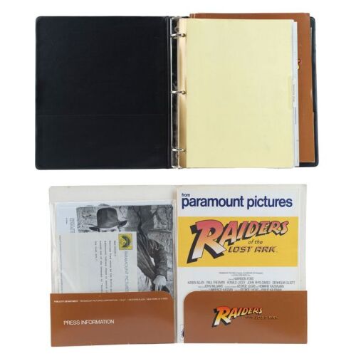 872. Howard Kazanjian Collection: Production-Used Storyboard Binder with Press Kit ### INDIANA JONES AND THE RAIDERS OF THE LOST ARK (1981)