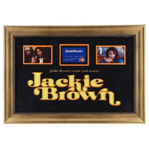 888. Jackie Brown's (Pam Grier) Framed BankMaster Credit Card ### JACKIE BROWN (1997)