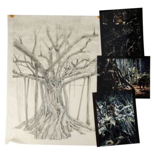 918. Hand-Drawn Tree Concept Design Artwork with Photos ### JURASSIC PARK (1993)