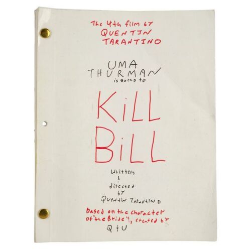 924. Hand-Annotated Bound Script ### KILL BILL: VOLUME 1 (2003), KILL BILL: VOLUME 2 (2004)
