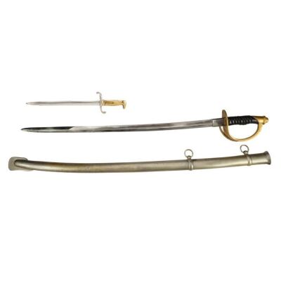 936. Mike Papac Collection: Nathan Algren's (Tom Cruise) Stunt Shortened Cavalry Sword with Stunt Scabbard and SFX Retractable Bayonet ### THE LAST SAMURAI (2003)
