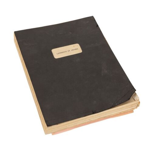941. Special Effects Artist Cliff Richardson's Bound Script ### LAWRENCE OF ARABIA (1962)