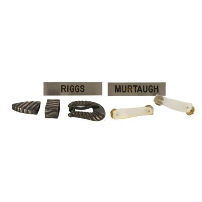946. Mike Papac Collection: Martin Riggs' (Mel Gibson) Production-Made Belt Buckle and Name Tag with Roger Murtaugh's (Danny Glover) Name Tag ### LETHAL WEAPON 3 (1992)