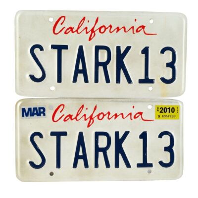 965. Tony Stark's (Robert Downey Jr.) Pair of "STARK13" License Plates ### IRON MAN 2 (2010)