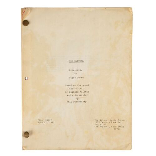 1004. Annotated Final Draft Script ### THE NATURAL (1984)