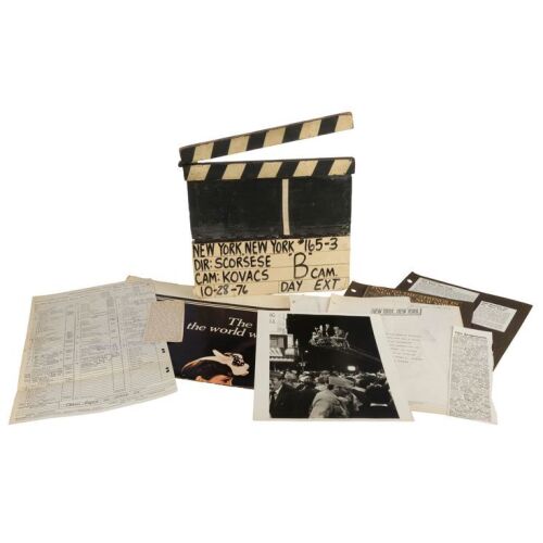 1009. Joseph E. Thibo Collection: "B" Camera Clapperboard with Call Sheet ### NEW YORK, NEW YORK (1977)