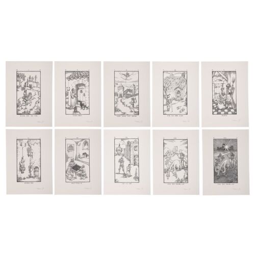 1015. Limited Edition Francisco Sole-Signed Set of Book Prints ### THE NINTH GATE (1999)