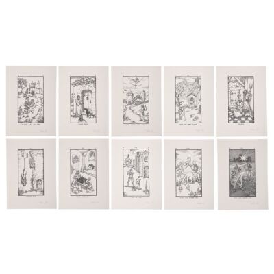 1015. Limited Edition Francisco Sole-Signed Set of Book Prints ### THE NINTH GATE (1999)