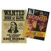 1020. Rick Dalton's (Leonardo DiCaprio) "Josh vs Jake" Hollywood Scoop Magazine with Bounty Law "Wanted" Poster ### ONCE UPON A TIME... IN HOLLYWOOD (2019)