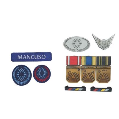 1029. Deck Chief Officer Gus Mancuso's (Laurence Fishburne) Insignia, Uniform Pins, and Crew Buttons ### PASSENGERS (2016)