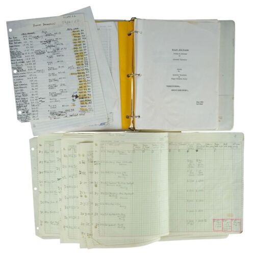 1071. Final Draft Script with Set of Production Paperwork ### PULP FICTION (1994)
