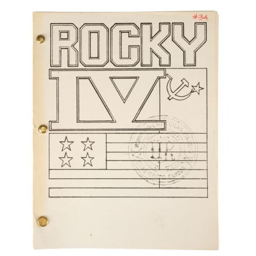 1095. Hand-Marked Bound Final Shooting Script ### ROCKY IV (1985)