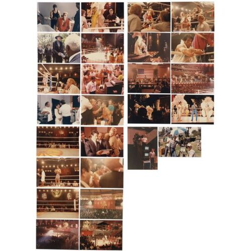 1096. Set of 26 Hand-Marked Behind-the-Scenes Photos ### ROCKY IV (1985)