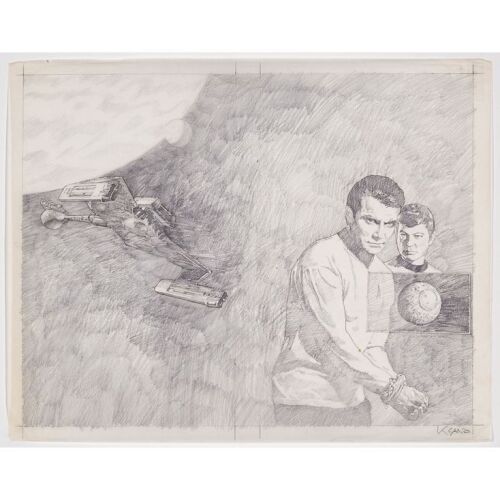 1164. Pair of Hand-Drawn Kazuhiko Sano "Trek to Madworld" and "World Without End" Cover Concept Sketches ### STAR TREK: THE ORIGINAL SERIES (T.V. SERIES, 1966 - 1969)