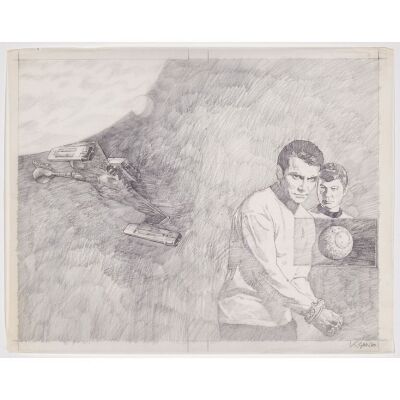 1164. Pair of Hand-Drawn Kazuhiko Sano "Trek to Madworld" and "World Without End" Cover Concept Sketches ### STAR TREK: THE ORIGINAL SERIES (T.V. SERIES, 1966 - 1969)