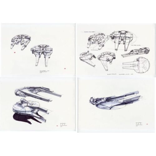 1180. Set of Four Printed Jay Shuster Millennium Falcon/Blockade Runner Republic Cruiser Concept Artworks ### STAR WARS: THE PHANTOM MENACE (1999)