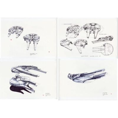 1180. Set of Four Printed Jay Shuster Millennium Falcon/Blockade Runner Republic Cruiser Concept Artworks ### STAR WARS: THE PHANTOM MENACE (1999)