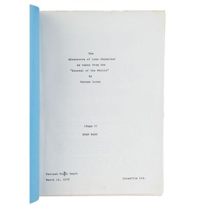 1192. Howard Kazanjian Collection: Bound Revised Fourth Draft Script ### STAR WARS: A NEW HOPE (1977)