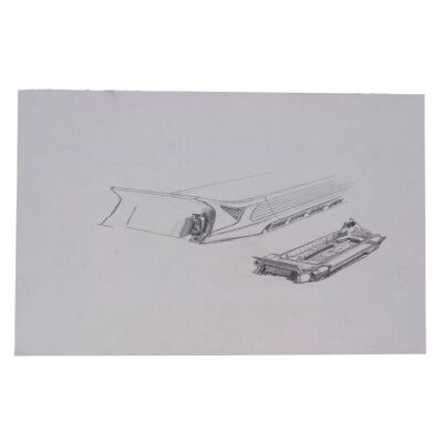 1209. Hand-Drawn Ralph McQuarrie Tatooine Skiff Sketch ### STAR WARS: RETURN OF THE JEDI (1983)